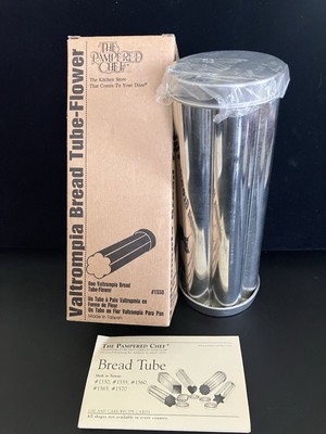 THE PAMPERED CHEF VALTROMPIA METAL BREAD TUBE/Flower #1550 - NEW!