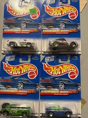Hot Wheels Extreme Speed Series #1-4 Dodge Porsche Mazda Callaway 1998 Lot of 4
