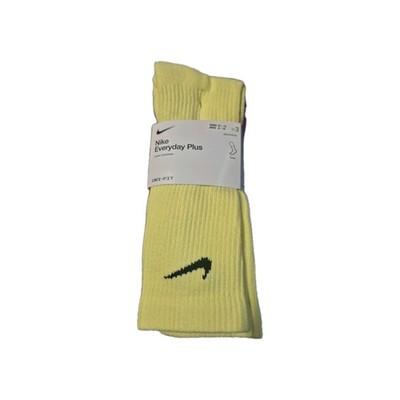 Nike 3 Pack Everyday Plus Cushioned Tall Athletic Socks Dri-fit Spring Colors 