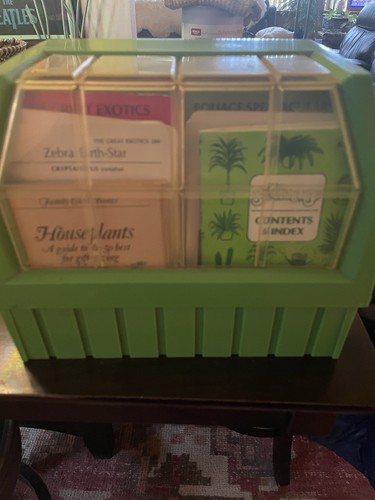 Vintage 70s Gardening Greenhouse Plant Index Card Set