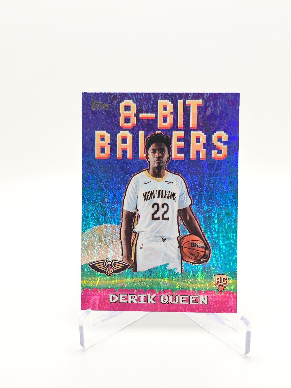 2025-26 Topps Basketball Derik Queen Sparkle 8-Bit Ballers #8B-39 Pelicans