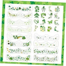 28-Piece St Patricks Day Freckles Face Tattoos, Green St. Patrick s Freckles