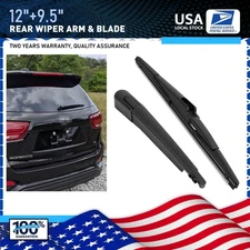 12"+9.5" Rear Windshield Back Wiper Arm & Blade Set OEM Replacement All Season