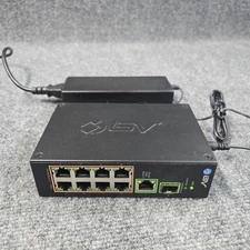 BV-Tech POE-SW802-DIN 8 Ports PoE 1 Gigabit Ethernet & 1 SFP Uplink Switch