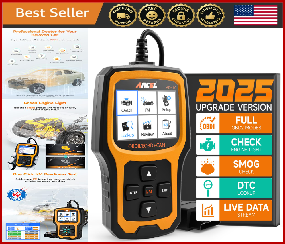 Advanced OBD2 Scanner for Engine Diagnostics 1996 & Newer Vehicles