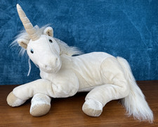 20" Vintage FAO Schwarz Unicorn FAO Fantasy 2000ish Plush Lovely Rare - READ