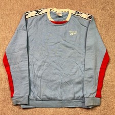 Reebok Classic Sweatshirt Jumper Pullover Banda Logo Spellout Womens Vintage S