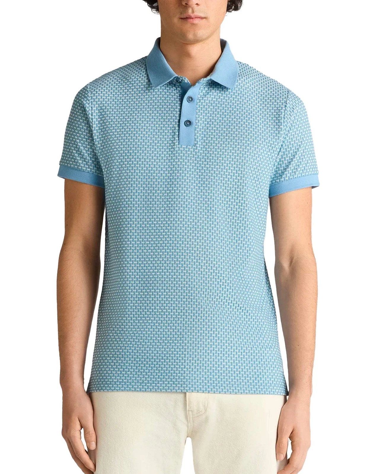 Remus Uomo Short Sleeve polo shirt PALE BLUE