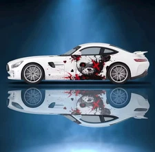 Evil Teddy Bear Decal; Cool Car Decals; Full Car Decal Comes With Both Sides;
