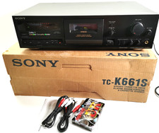 SONY TC-K661S 3 HEAD Dolby S Cassette Deck *BOXED Serviced Fully Working *