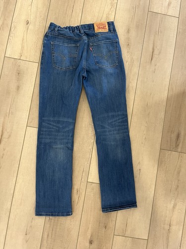 Levi's 511 Slim Fit Jeans for Youth Boys Size 18, Regular 29x31, Blue Denim - Picture 2 of 3