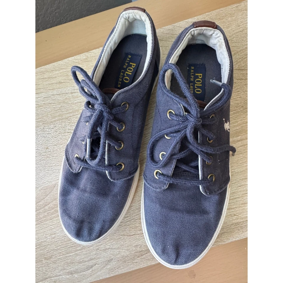 Tenis de lona para niños Polo Ralph Lauren - talla 4 Foto 2 de 4