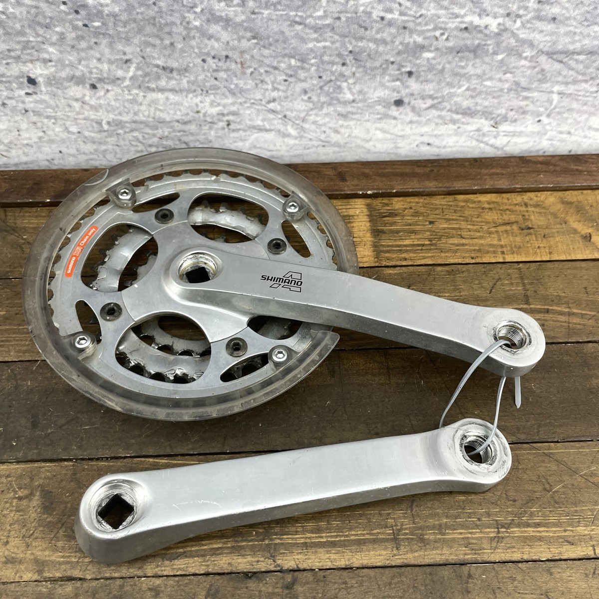 Vintage Shimano FC-MC18 Triple Crankset 175mm Japan Square Taper