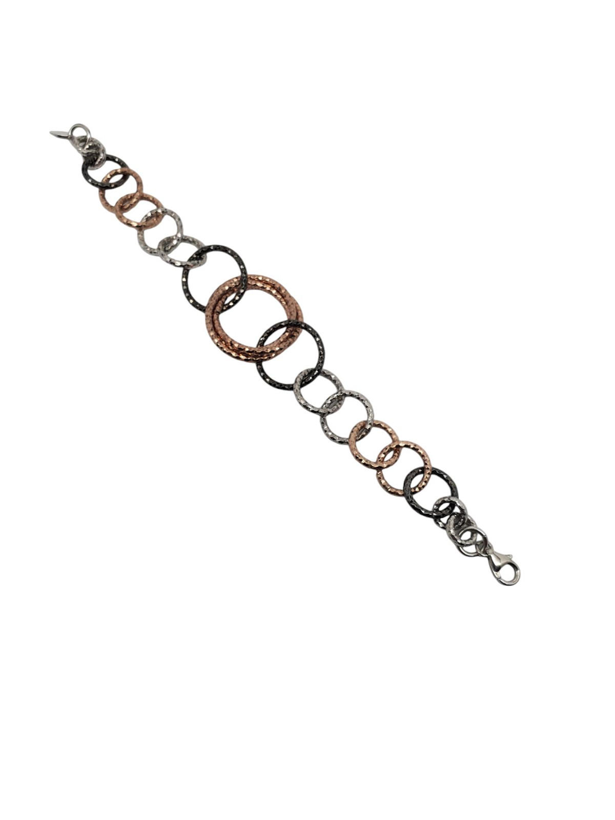 AV Sterling Silver Multi Colored Interlocking Cir… - image 3