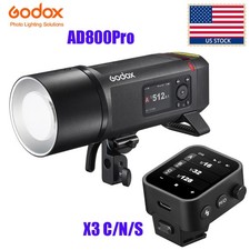GODOX AD800Pro 800Ws 2.4G Outdoor Strobe Flash Bowen Mount X3 C/N/S trigger kit