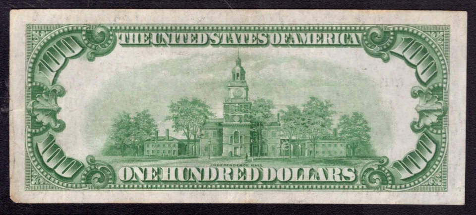 1929 $100 FEDERAL RESERVE BANK NOTE MINNEAPOLIS FR.1890-I PCGS B VF 30 (647A) - Image 4 of 4