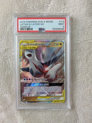 Pokemon Latias & Latios GX Team Up Card 113/181 PSA 9