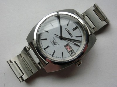 Citizen Seven Star V2 Automatic 1960s Gray Dial Day-Date 41mm Case Men's Watch