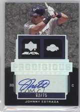 2007 Upper Deck Black Prodigious Auto 62/75 Johnny Estrada #PR1-JE Auto 0b2