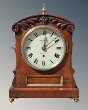 19th Century Mahogany Fusee Bracket Clock.   Webster Cornhill London
