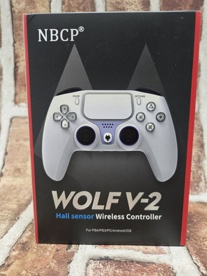 Wolf V-2 Hall Sensor Wireless Controller for PS4/PS3/PC/Android/iOS New & Sealed