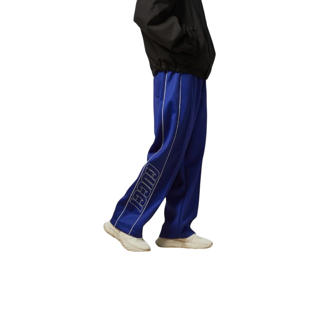 Authentic Men's Gucci Blue Neoprene Joggers Track Pants 768484 New