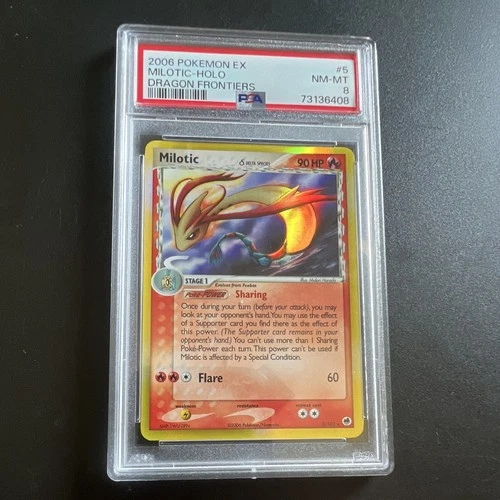 Pokémon Milotic Dragon Frontiers #5/101 Holo Rare Delta Species PSA 8 2006
