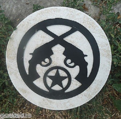 Gun plaque plastic mold plaster concrete casting mould  7.75'' x 3/4'' thick