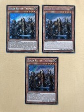 3x Edler Ritter-Trupp MP15-DE046 Secret-Rare 1. Auflage YU-GI-OH NM Playset