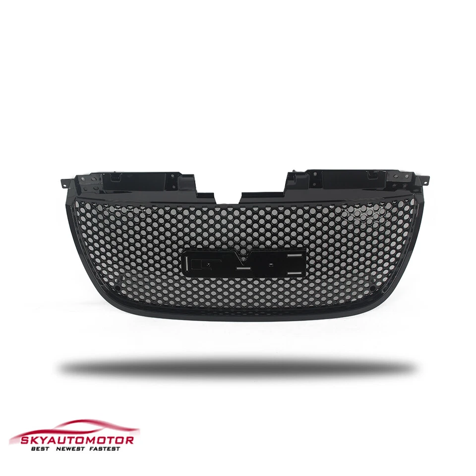 Fits 2007-2014 GMC Yukon XL Denali Front Grille Hood Molding Trim Black 3PCS Foto 3 de 4