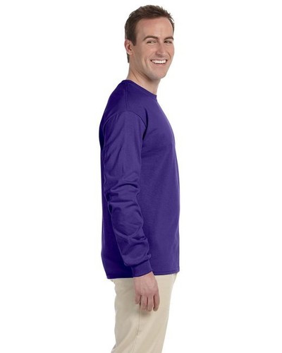 Fruit Of The Loom 4930 Adult HD Cotton Preshrunk Jersey Tee Long Sleeve T-Shirt - Picture 79 of 115