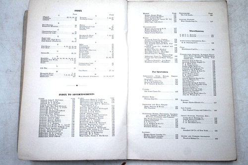 In The Maine Woods Sportsman's Guide 1932 illustriert mit LG Eisenbahnkarte 160 Seiten - Bild 6 von 10