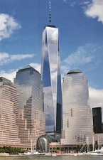One World Trade Center Freedom Tower from Hudson River New York City NY Postcard