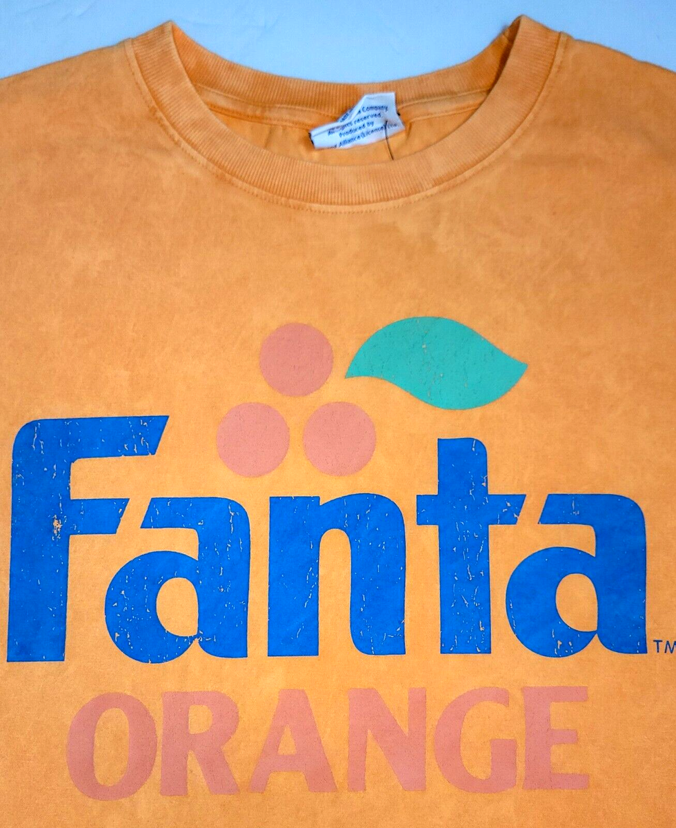 T-shirt Oversize FANTA Premium – Coupe Ample, 100% Coton, Couleur Orange Lavé, Neuf Avec étiquette, Unisexe