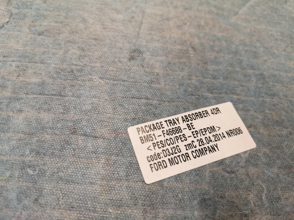 FORD FOCUS MK III 2011 PISO AISLAMIENTO INSONORIZACIÓN PUERTA TRASERA PISO 1850500 Foto 2 de 4