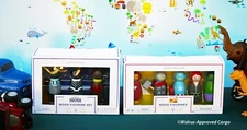 POTTERY BARN KIDS MARVEL AVENGERS & BLACK PANTHER WOOD FIGURINES -NIB- ASSEMBLE!