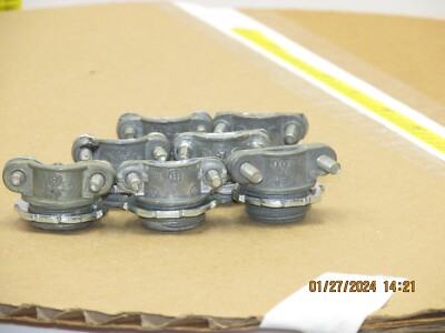 The listing is for:(7) 3/8-in(1/2''KO) Misc Die Cast Zinc NM Connectors