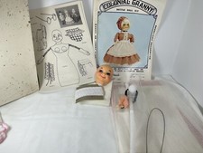 Vintage Leisure America NOS Colonial Granny Doll Kit-kitschy-unused-dish Deterge