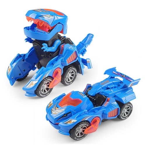 Light & Music Automatic Transforming Dinosaur LED Car Toy Transformer Kids Gift - Picture 24 of 26