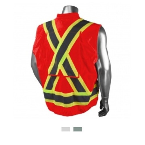 Radwear by Radians High Visibility Safety Vest Surveyor ANSI Class 2 Large - Picture 5 of 5
