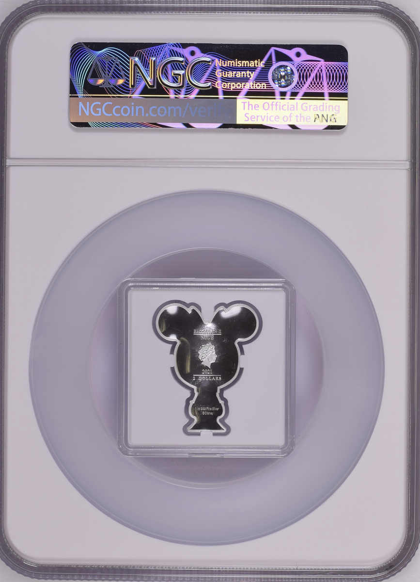 mimi17〜19ビーンズ君x8 DISNEY MINNIE MOUSE CHIBI .999 SILVER COIN 2021 NIUE $2 NGC