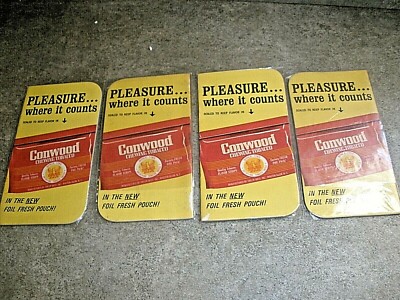 tobacco pads Lot of 4 Vintage Conwood Chewing Tobacco Memo Pads (D8)