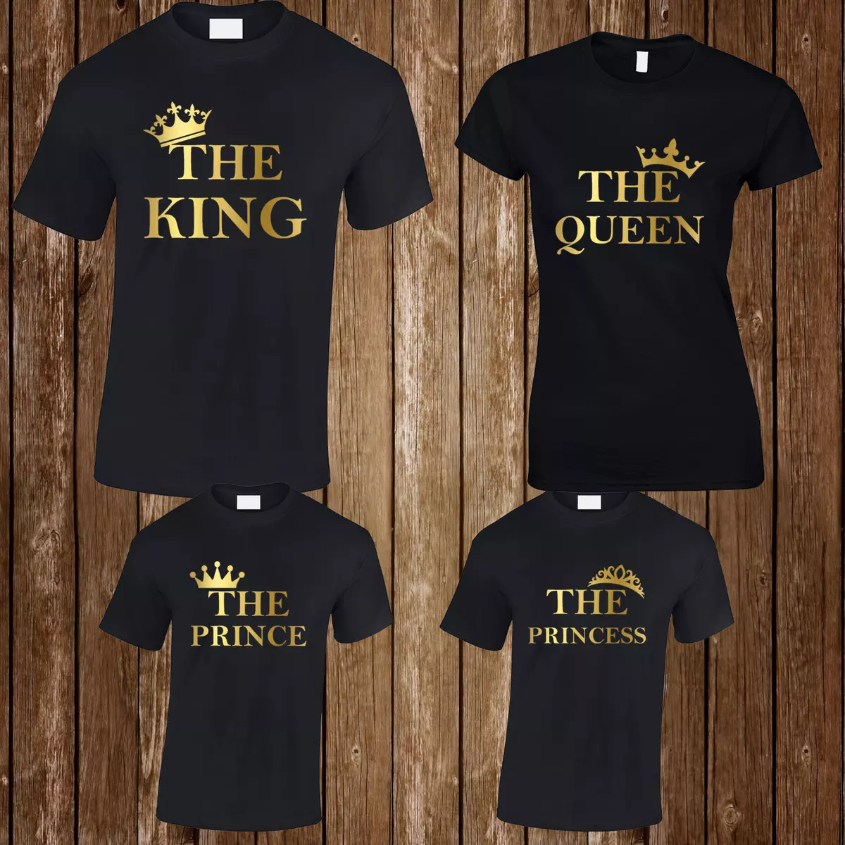 Premium Vector  T-shirt design king and queen. couple design t