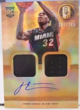 2014-15 Panini Gold Standard James Ennis SP Autograph Jersey Rookie # 147 / 149