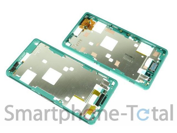 Original Sony Xperia Z3 Compact D5803 Rahmen Rand Abdeckung Metall Cover GrüN-image