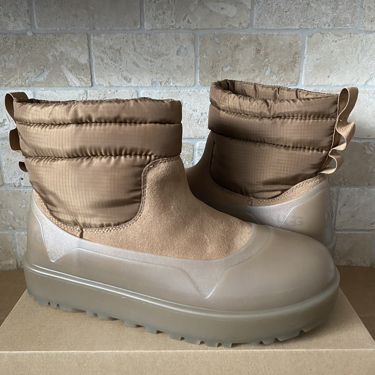 UGG Classic Mini Mod Weather Suede Chestnut Removable Golosh Boot