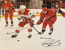 JAMIESON REES Signed 8x10 Photo! CAROLINA HURRICANES, “ GO CANES”   !!! .  W/COA