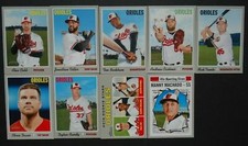 2019 Topps Heritage Baltimore Orioles Base Team Set 9 Baseball Card Austin Wynns
