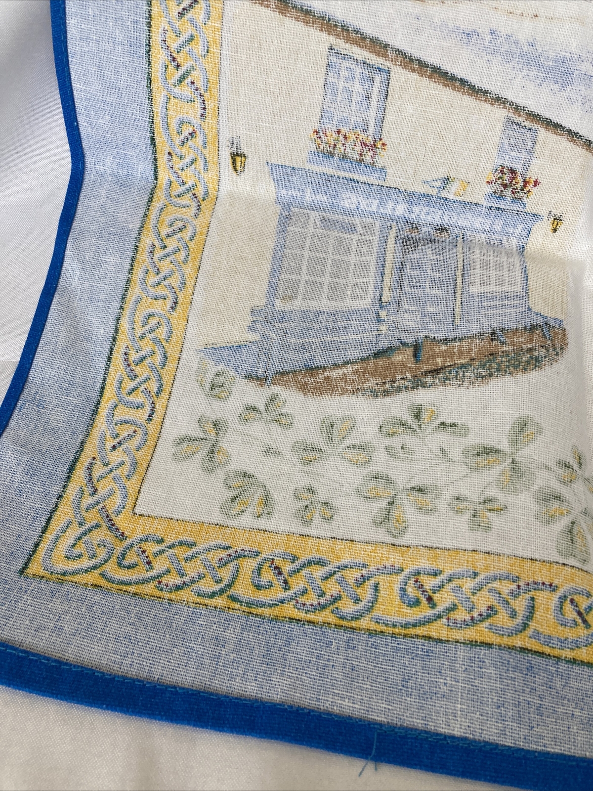 Irish Wall Hanging Avoca Ballykiss Cotton Towel Fitzgerald Hendley 20 x 30"