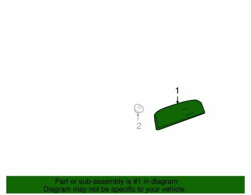 Genuine GM 2004-2007 Chevrolet Malibu Maxx LT LS High Mount Stop Lamp 25821795 - Image 2 of 2